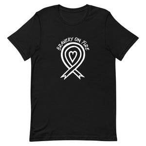 Bravery On Fire Benefit 100% Cotton Unisex T-Shirt (Black)