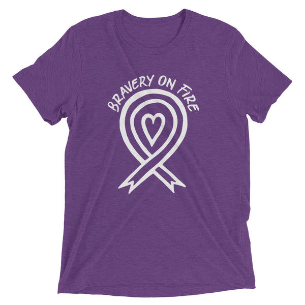 Bravery On Fire Unisex T-Shirt (Purple)